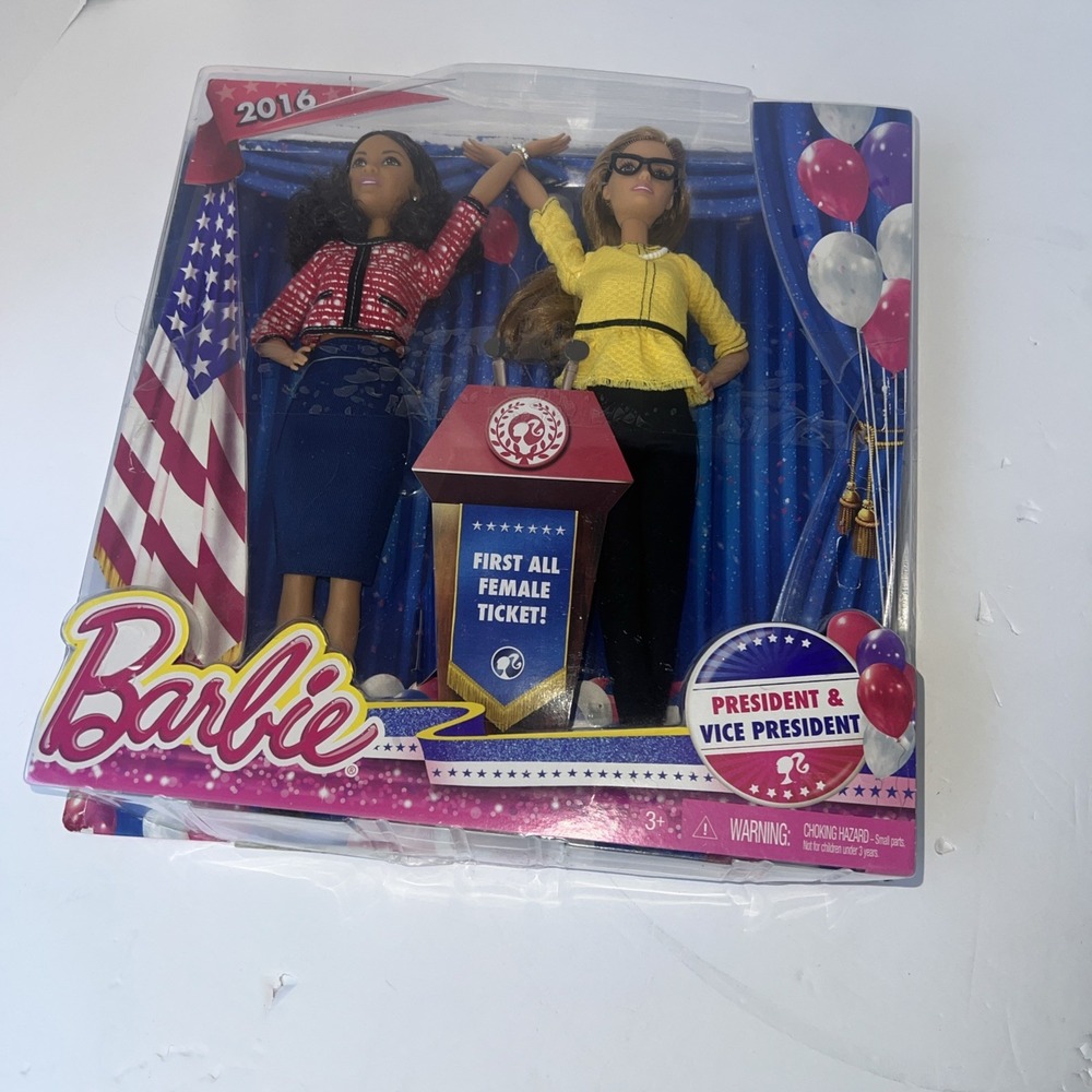 2016‎ Barbie President & Vice President Dolls 2 Pack Retired New In Package